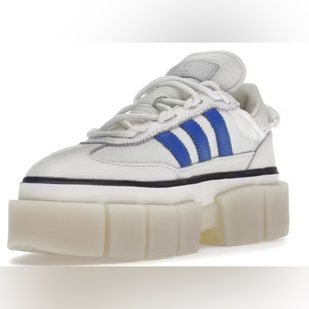 Adidas Beyoncé Sleek Super Platform Ivy Park White/ Blue Sneakers RARE!!! 8